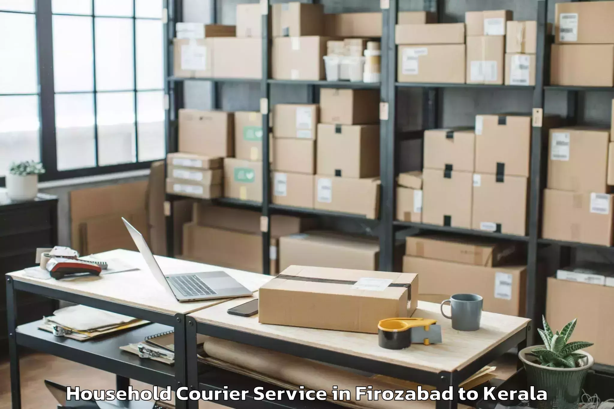 Easy Firozabad to Lulu Mall Thiruvananthapuram Household Courier Booking